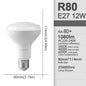 2 pezzi E27 E14 LED lampadina da bagno R50 R63 R80 220V 10W senza sfarfallio luce calda 3000K 6000K per la casa soggiorno illuminazione interna