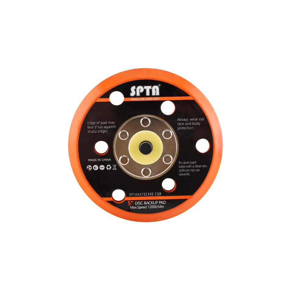 (Vendita singola) SPTA 5 "(125mm) 6"(150mm) Piastra di supporto Supporto Gancio Anello per levigatrice ad aria Lucidatore per auto a doppia azione Lucidatura