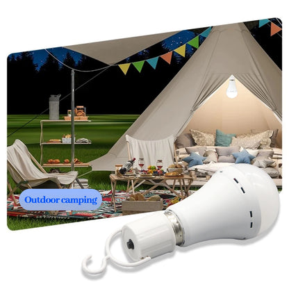 Lampadina LED ricaricabile E27 7W 1500mAh 220V 110V Lampadina di emergenza per alimentazione domestica Lampada da giardino per portico da campeggio in guasto all'aperto