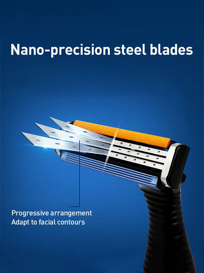 Testine di ricambio per rasoio Gillette Sensor 3, 8 pezzi, lame a 3 strati in acciaio inossidabile nano con striscia lubrificante per Sensor3 Vector3
