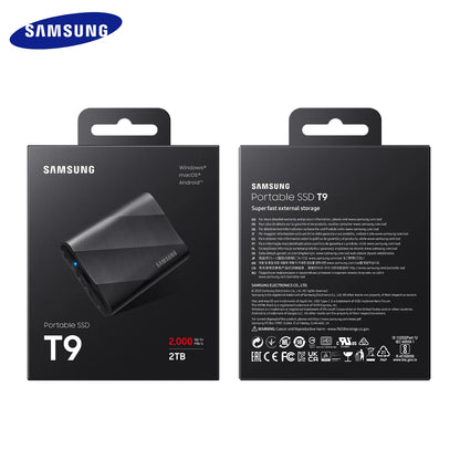 SAMSUNG PSSD T9 USB 3.2 Gen2x2 20Gbps disco rigido portatile 1TB 2TB Type-C disco rigido esterno per iPhone 15 SSD unità a stato solido