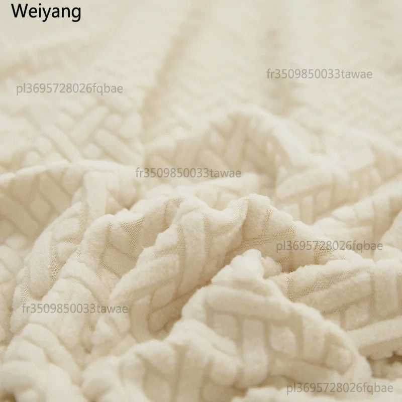 Copridivano Elastico Jacquard per Soggiorno, Fodere Elasticizzate in Pile Polare, Protezione per Poltrona, Divano a L 1/2/3/4 Posti per Casa