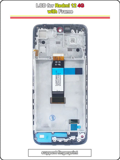 Display LCD da 6,79 pollici per Redmi 12 4G, gruppo di ricambio digitalizzatore touchscreen per Redmi 12 4G 23053RN02A 23053RN02Y