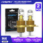 XSTORM H7 Proiettore LED Faro H11 H8 9005 9006 H4 Lente per proiettore LED Hedalights Canbus 60000LM 150W Auto Fascio alto e basso 12V