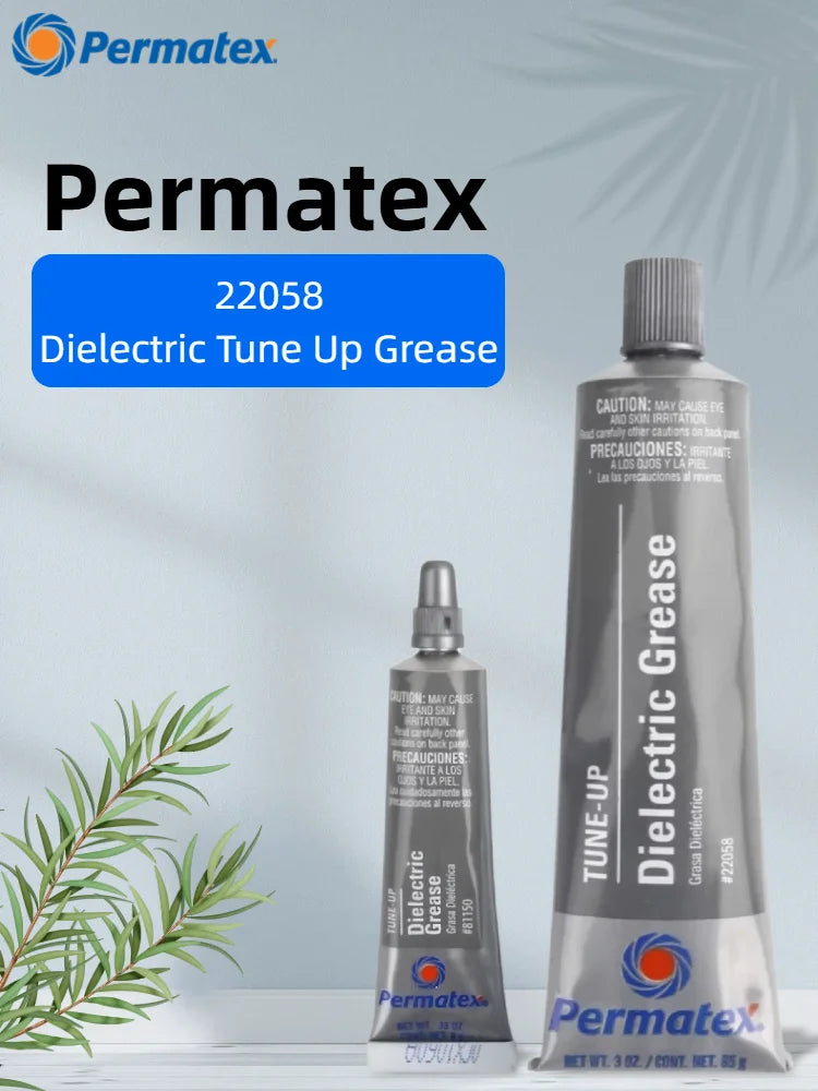 Permatex 22058 Grasso Dielettrico per Candele e Connessioni Elettriche, Previene Perdite di Tensione, Corrosione e Umidità 9g/85g