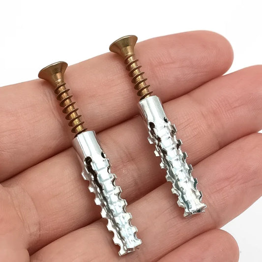 Viti di espansione dentellate, set di viti autofilettanti in metallo, kit di tasselli per foratura, bulloni per ancoraggi a parete in cemento, elementi di fissaggio all'ingrosso