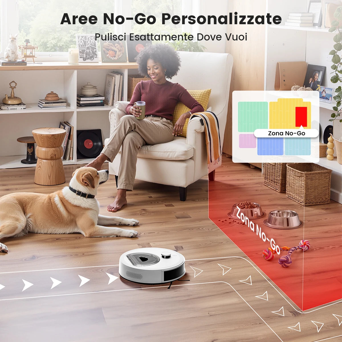 LEFANT M330 Pro M330S Robot aspirapolvere  con mappatura, navigazione dToF, sistema di prevenzione ostacoli PSD, aspirazione 5000Pa, Alexa/APP/WiFi