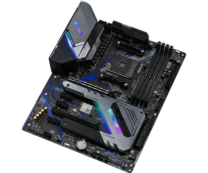 Scheda madre ASRock X570 Extreme4 WiFi ax, socket AM4, chipset AMD X570, supporto DDR4 fino a 128 GB, compatibile con CPU 5900, 5700, 4300, 2500, 3200, 5600, formato ATX.
