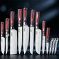 Set di 12/20 coltelli da chef in acciaio inox per pane, frutta e disossamento, leggeri e facili da usare, ideali come regalo per le festività per uomini.