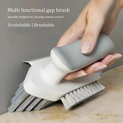 Spazzola per fessure, raschietto per pulizia profonda, strumento per la pulizia di fughe, pavimenti, angoli del bagno, WC, piastrelle, utensile per la casa