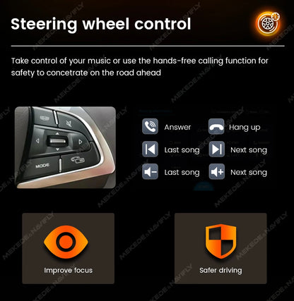MEKEDE 5.2/6.86/6.88 pollici 1DIN Touch Screen Multimedia Wireless CarPlay Android Auto Radio FM MP5 Lettore universale per auto Display per telecamera posteriore con USB Type-C TF AUX ISO