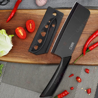 WXCOO Set di 1-3 Coltelli da Chef con Copertura, Coltello da Cucina Giapponese in Acciaio Inox per Tagliare Frutta e Verdura