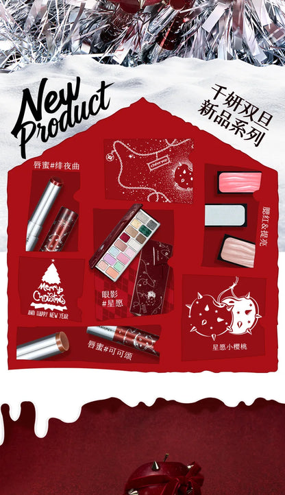 Qianyan Cheeryep Nuova Palette Ombretti 16 Colori Qianyan Glitter Camaleonte Opaco Perlescente Flash Plate Qian Yan Cowherd Sequins
