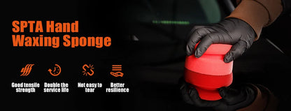 SPTA 1pc Applicatore di cera a mano Composto in spugna Car Beauty Auto Paint Care Tampone in schiuma per lucidatura