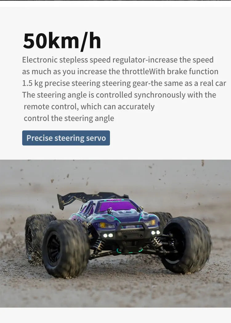 ZWN 1:16 70KM/H o 50KM/H Auto RC 4WD con LED, Auto Telecomandate ad Alta Velocità, Monster Truck da Drift per Bambini Vs Wltoys 144001 Giocattoli