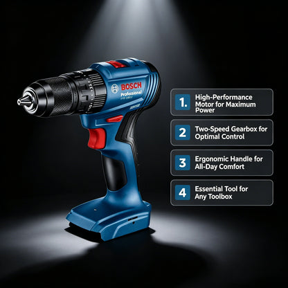 Trapano avvitatore a impulsi senza fili BOSCH GSB 185-LI 18V, avvitatore elettrico, utensili elettrici multifunzione