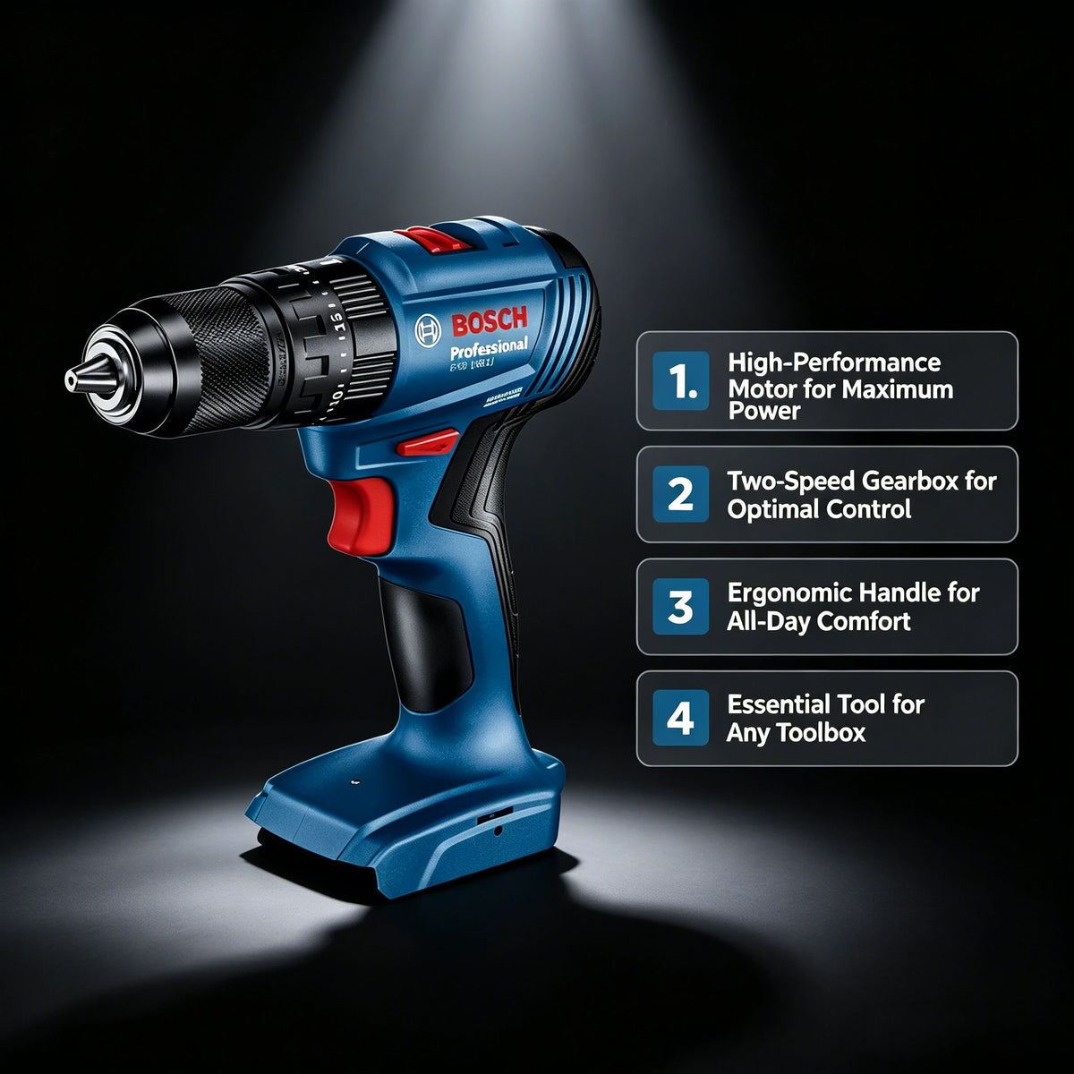 Trapano avvitatore a impulsi senza fili BOSCH GSB 185-LI 18V, avvitatore elettrico, utensili elettrici multifunzione