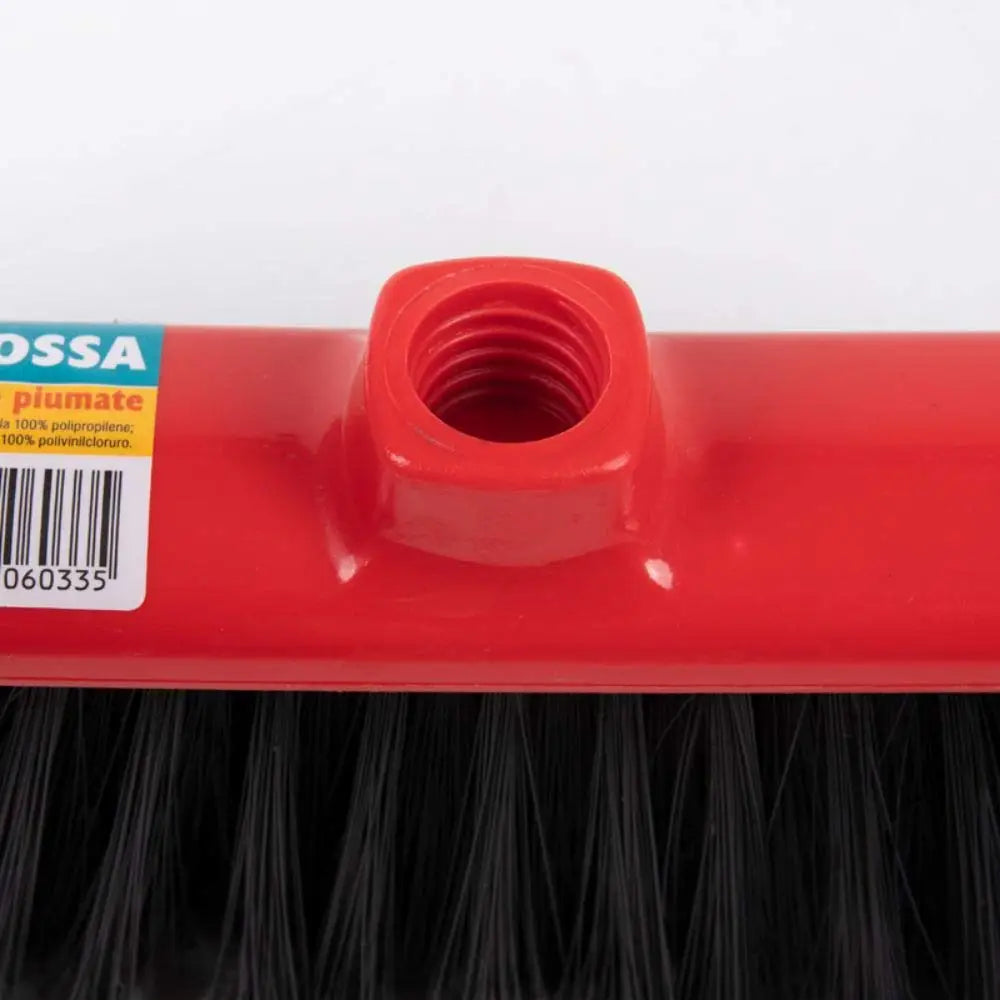 Set 2 Scope per Interni Testa Rossa per Tutti i Pavimenti di Casa, con Setole Piumate, Leggera e Sottile, Efficace per Fessure