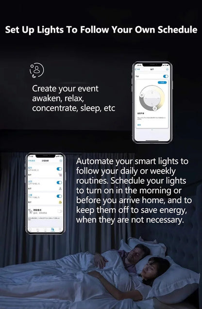 Philips 2PCS LED Smart E27 Lampadine WiZ 8.5W Wi-Fi e Bluetooth 220-240V Full Color EyeComfort Luce smerigliata dimmerabile A Lampade