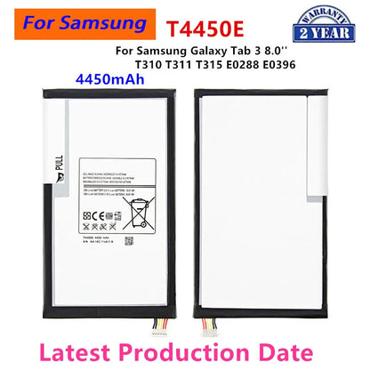 Brand New Tablet T4450E Batteria 4450mAh Per Samsung Galaxy Tab 3 8.0 ''T310 T311 T315 SM-T310 T3110 E0288 E0396