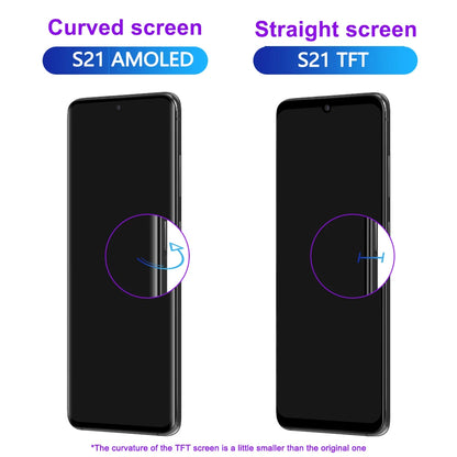 Nuovo display AMOLED per Samsung Galaxy S21 5G, display LCD touchscreen digitalizzatore per Samsung S21 G9910 G991B, ricambio display
