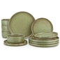 Vancasso WEBB Set di stoviglie in gres da 12 pezzi, include piatti piani, piatti da dessert e ciotole per cereali, per 4 persone