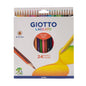 24 pezzi/scatola matite colorate in legno Kawaii bambini disegni matita rotonda d'arte non tossica per materiale scolastico per studenti