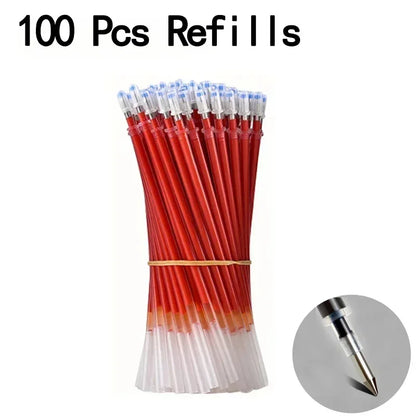 20/50 pezzi Penne gel Set Nero Blu Rosso Ricarica Gel Forniture scolastiche e per ufficio Cancelleria accessori kawaii cancelleria penne carine
