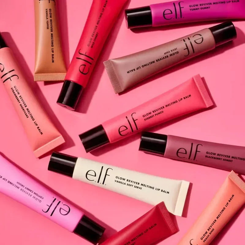 Nuovo balsamo labbra alla frutta della marca Elf, prodotto versatile per labbra e guance, fard liquido in polvere, fondotinta liquido effetto satinato, cosmetici per il trucco facili da usare.