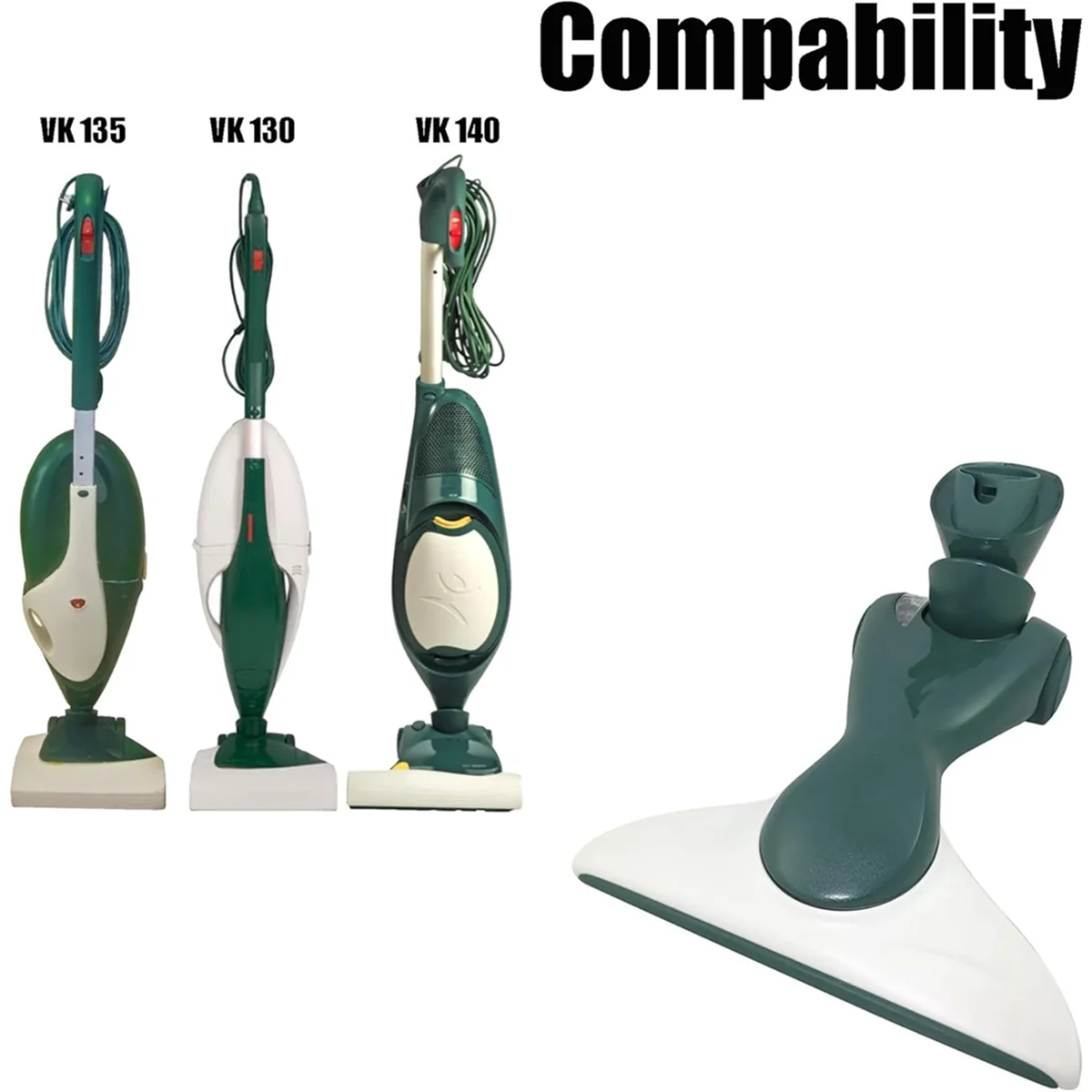 Spazzola per giunti A47T per Vorwerk Kobold VK135 VK136 VK140 VK 130 HD40 Testina per aspirapolvere per pavimenti
