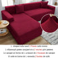 Copridivano ad angolo a forma di L in tessuto jacquard scozzese Copridivano elasticizzato Copridivano moderno per la casa Divano Chaise Lounge per soggiorno