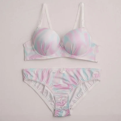Nuovo design mimetico rosa dolce di vendita caldo con anello in acciaio che raccoglie tirare e reggiseno anti-cedimento A2139
