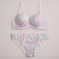 Nuovo design mimetico rosa dolce di vendita caldo con anello in acciaio che raccoglie tirare e reggiseno anti-cedimento A2139