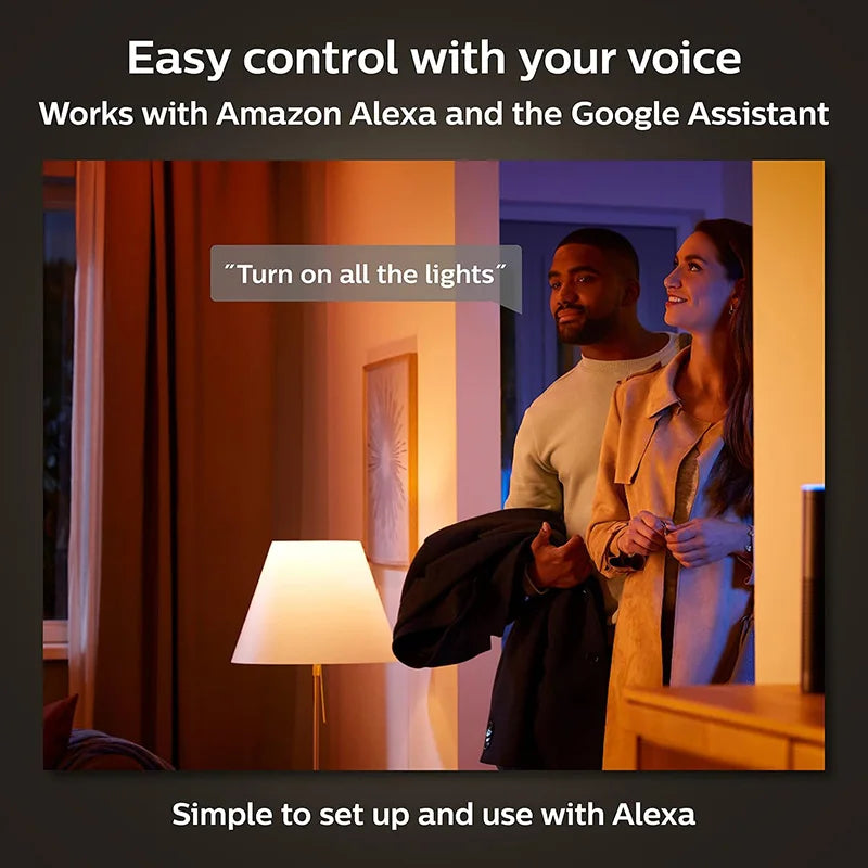 Faretto LED intelligente Philips Hue GU10 4,2 W 220-240 V 400 LM Bianco e colore Ambiance Funziona con Alexa Google Home Bluetooth, 1x