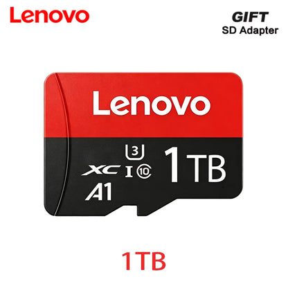 Scheda TF Lenovo ad Alta Velocità 512GB per Videosorveglianza, Micro SD 128GB 1TB, Scheda di Memoria ad Alta Durabilità Classe 10 U3 per Telecamera CCTV e Dashcam