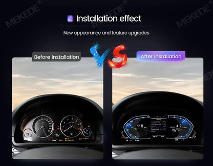 MEKEDE 11 Pollici LCD Digitale Intelligente Cruscotto Luce Blu Schermo Antiriflesso Per BMW Serie 3 E90 E91 E92 2005-2012 Tachimetro