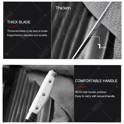 WXCOO Coltello da Sbucciatura da 5 Pollici, Utensile da Cucina per Frutta e Verdura, Coltello Multiuso in Acciaio Inossidabile per Frutta e Cucina
