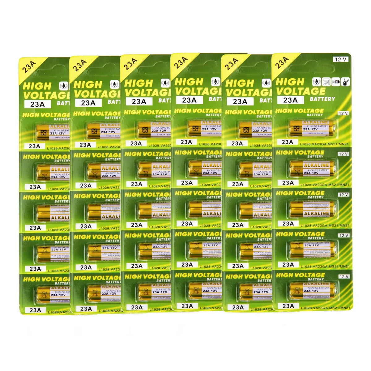 Batteria 12V 23A 23GA A23S E23A EL12 MN21 V23GA GP23A LRV08 per campanello, telecomando, giocattolo elettrico, pacco batterie alcaline A23