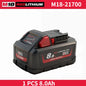 Nuova Batteria Milwaukee M18 8.0Ah ad Alta Potenza 18V Ricaricabile agli Ioni di Litio per Utensili Elettrici Cordless Milwaukee M18 Batteria 8Ah