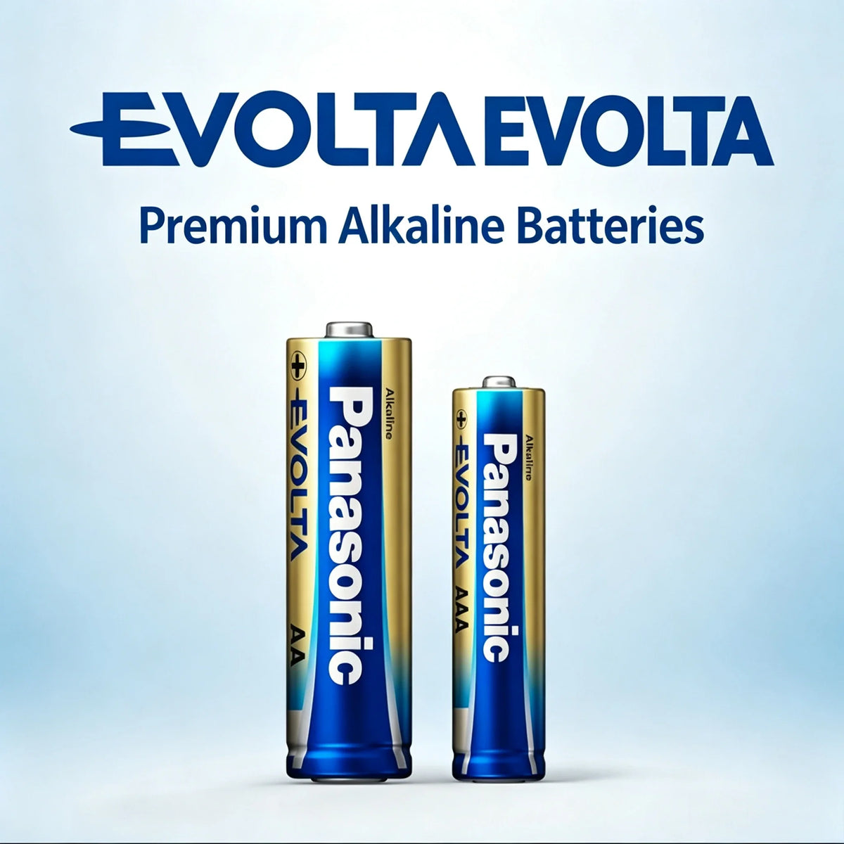 Batterie alcaline ad alta potenza Panasonic 1.5V AA/AAA EVOLTA, adatte per giocattoli telecomandati da corsa a quattro ruote motrici.