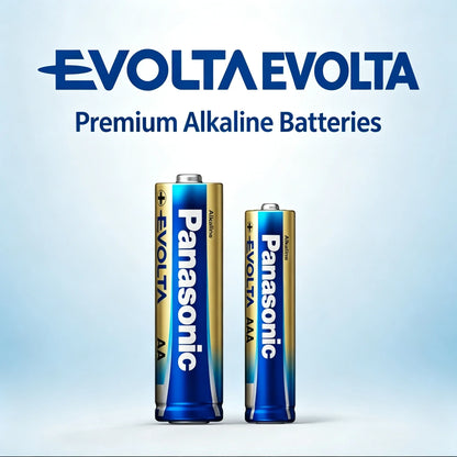 Batterie alcaline ad alta potenza Panasonic 1.5V AA/AAA EVOLTA, adatte per giocattoli telecomandati da corsa a quattro ruote motrici.