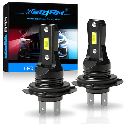Fari LED XSTORM H4 Canbus, Lampadine LED H7 per Fendinebbia, 100W 30000LM, Lampadine LED 9005 H11 per Auto, Lampade a Diodi Turbo 12V