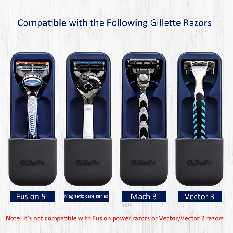 Astuccio da viaggio magnetico Gillette per rasoio, custodia per la serie Fusion