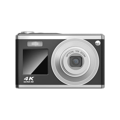 Fotocamera digitale 4K con doppio schermo, obiettivo telescopico, zoom ottico 16x ad alta definizione, fotocamera impermeabile, ideale per selfie, per migliorare l’aspetto, per uso domestico, modello C23.