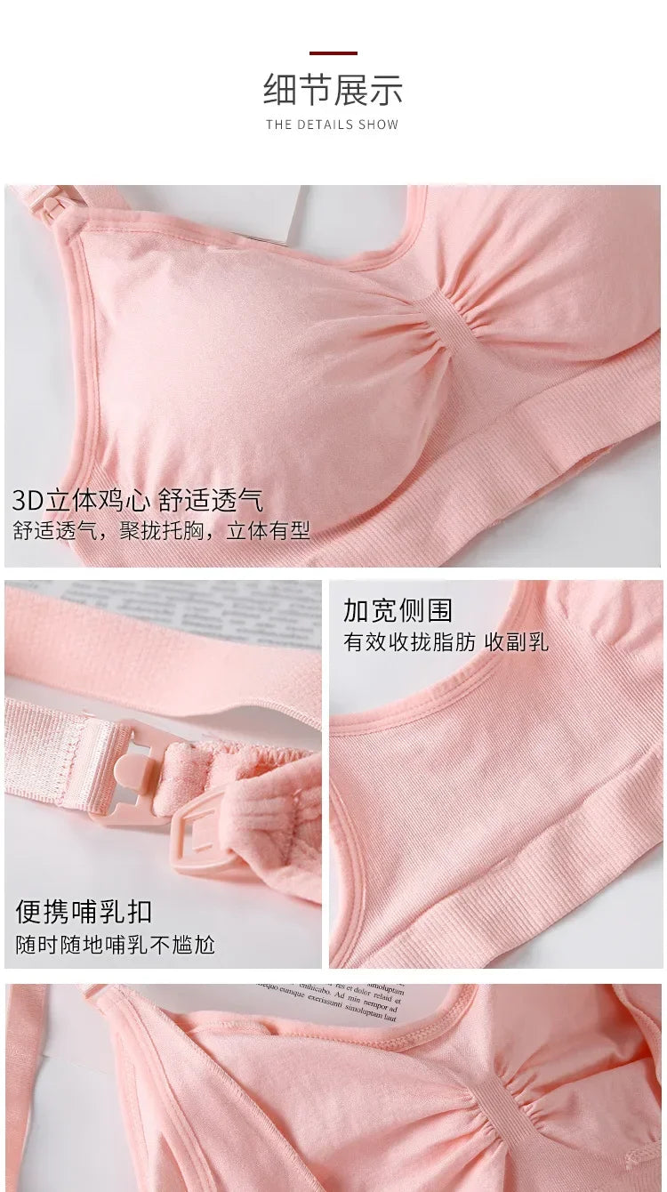 3 Pz/lotto Maternità Reggiseni Allattamento Cotone Allattamento Al Seno Donne Incinte Gravidanza Biancheria Intima Allattamento Al Seno Reggiseno Abbigliamento Lactancia