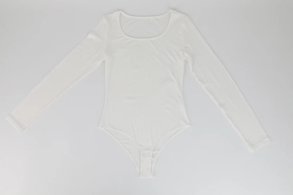Body a maniche lunghe per donna Girocollo Shapewear Shaper Lady Sexy Going Out Top Tuta Abiti caldi femminili Autunno Inverno
