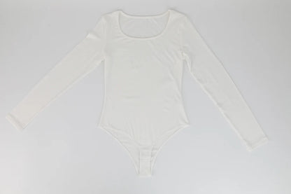 Body a maniche lunghe per donna Girocollo Shapewear Shaper Lady Sexy Going Out Top Tuta Abiti caldi femminili Autunno Inverno