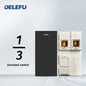 DELEFU Presa Italiana Fai-da-te con USB Tipo C, Interruttore Campanello, 45A 20A, per Tende, Telefono, CAT5, TV, HDMI, SAT, Nera