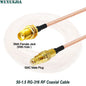 Linea di collegamento SMA a SMC Interfaccia RF SMC Spina maschio SMA a prolunga jack femmina SMC Cavo coassiale adattatore RF 50-1,5 RG-316