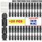 600/400/200/100/40/20/10 pezzi Kit connettori solari fotovoltaici 1000V 30A Connettori Solor da pannello per cavo fotovoltaico/MC 2,5/4/6mm2